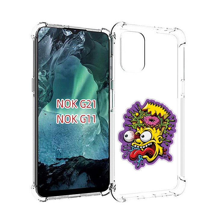 

Чехол Mypads Барт-Симпсон Для Nokia G11/G21, Прозрачный, Tocco