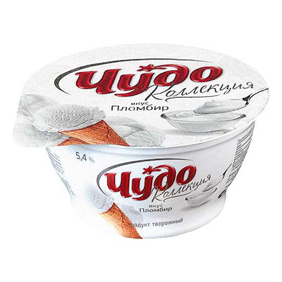 

Продукт творожный Чудо Коллекция Пломбир 5,4%