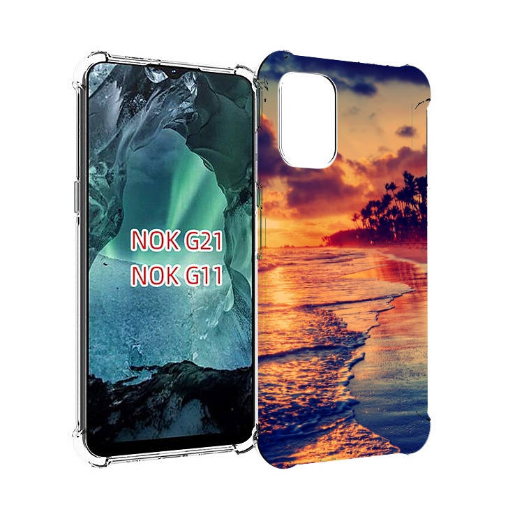 

Чехол Mypads Берег Для Nokia G11/G21, Прозрачный, Tocco