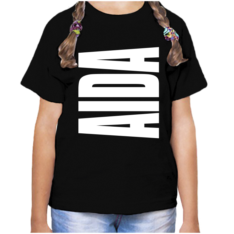 

Футболка девочке черная 30 р-р аида, Черный, fdd_aida