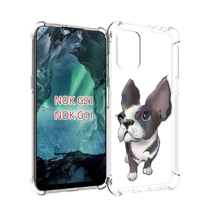 

Чехол Mypads Бульдожка Для Nokia G11/G21, Прозрачный, Tocco