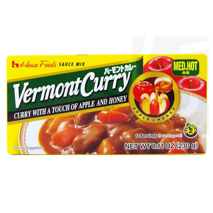 фото Соус овощной карри среднеострый vermont curry (12 порций) t.m. house