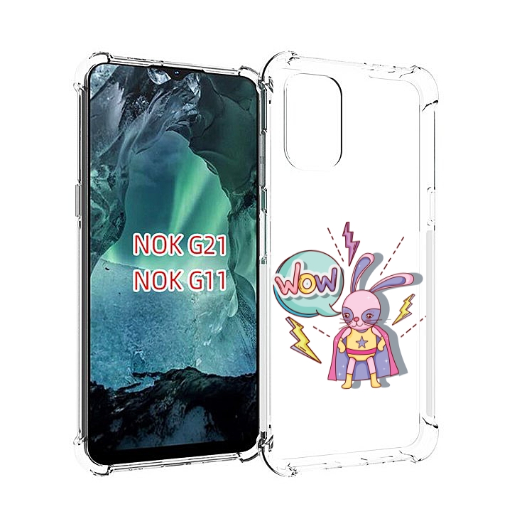 

Чехол Mypads Вау Для Nokia G11/G21, Прозрачный, Tocco