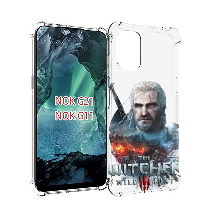 

Чехол Mypads Ведьмак Для Nokia G11/G21, Прозрачный, Tocco
