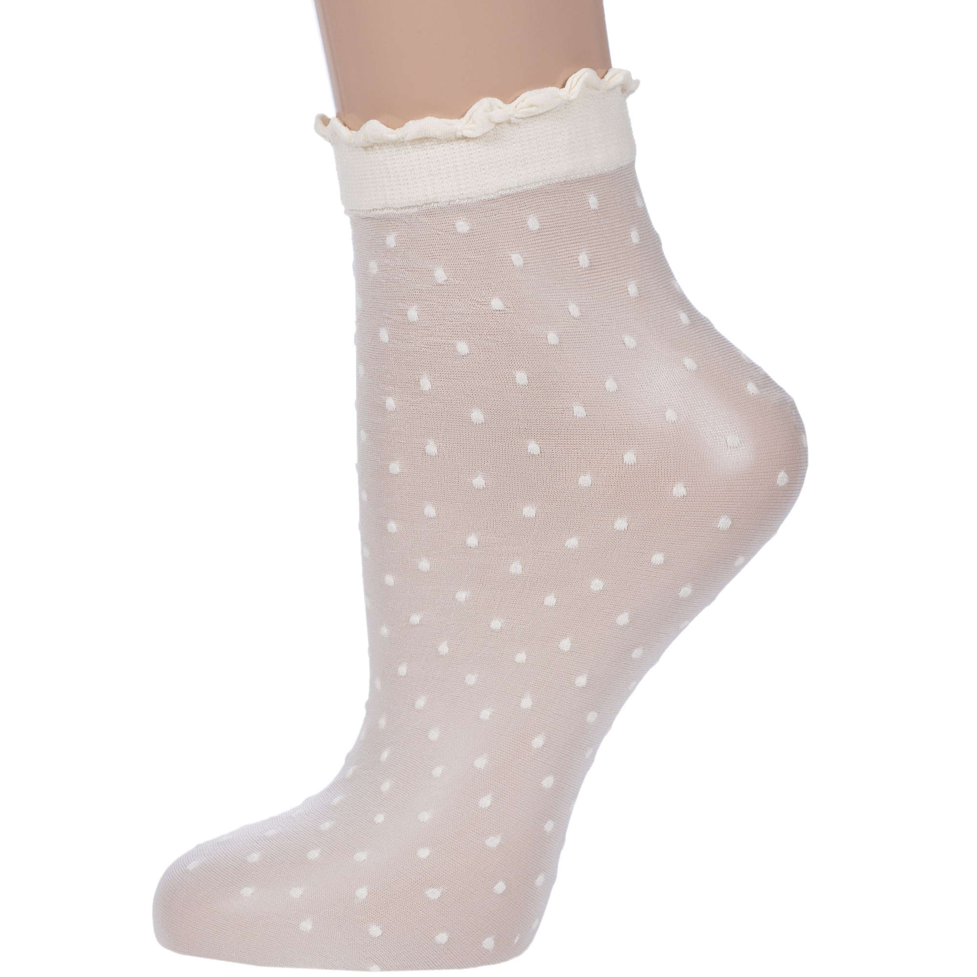 

Носки женские Gabriella 616 PUNTINA белые one size, 616 PUNTINA