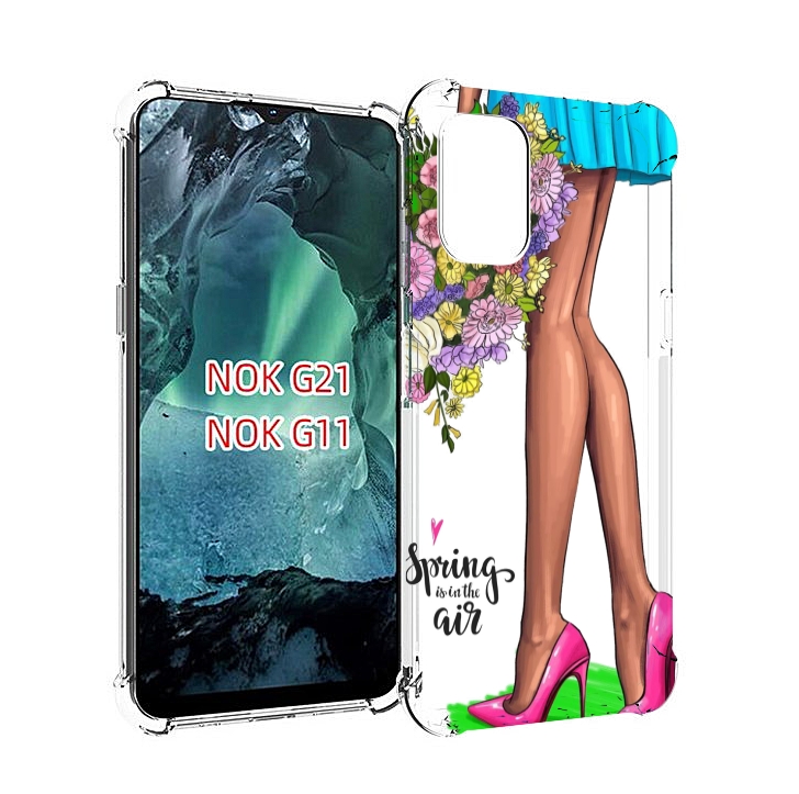 

Чехол Mypads Весна-В-Воздухе Женский Для Nokia G11/G21, Прозрачный, Tocco