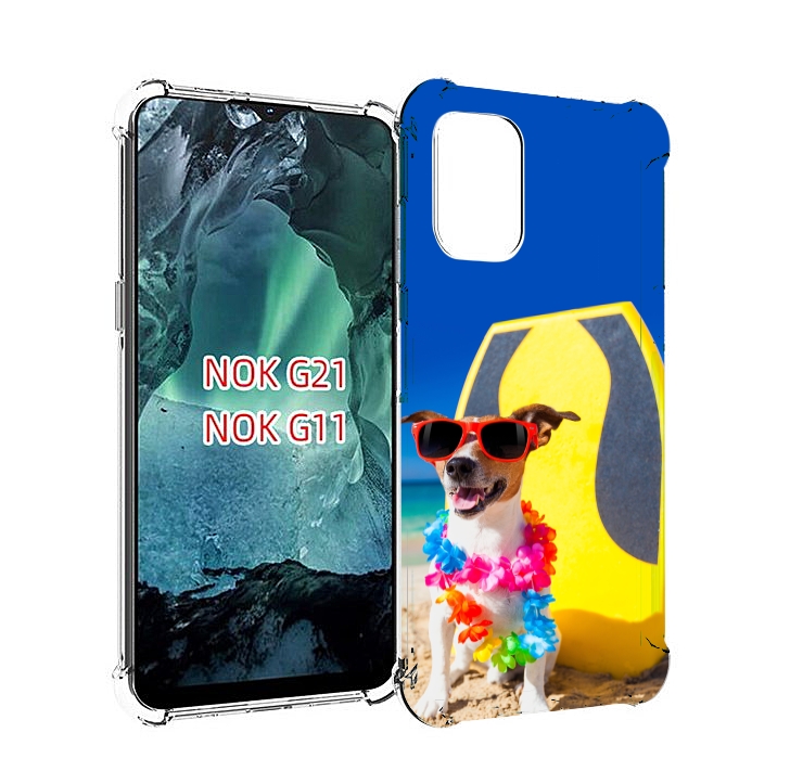 

Чехол Mypads Гавайская-Собака Для Nokia G11/G21, Прозрачный, Tocco