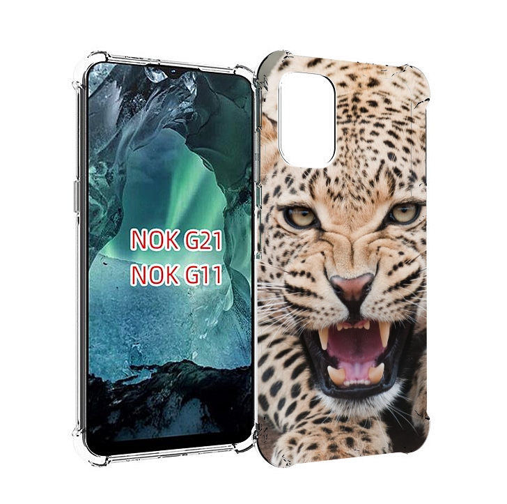 

Чехол Mypads Гепард-Красивый Мужской Для Nokia G11/G21, Прозрачный, Tocco