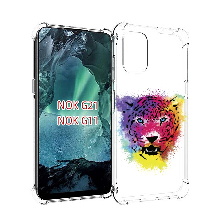 

Чехол Mypads Гепард Для Nokia G11/G21, Прозрачный, Tocco