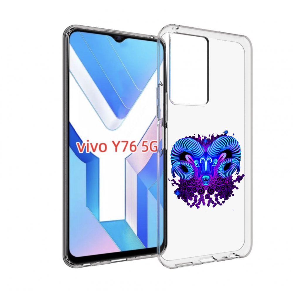 

Чехол MyPads знак зодиака овен 2 для Vivo Y76 5G, Прозрачный, Tocco