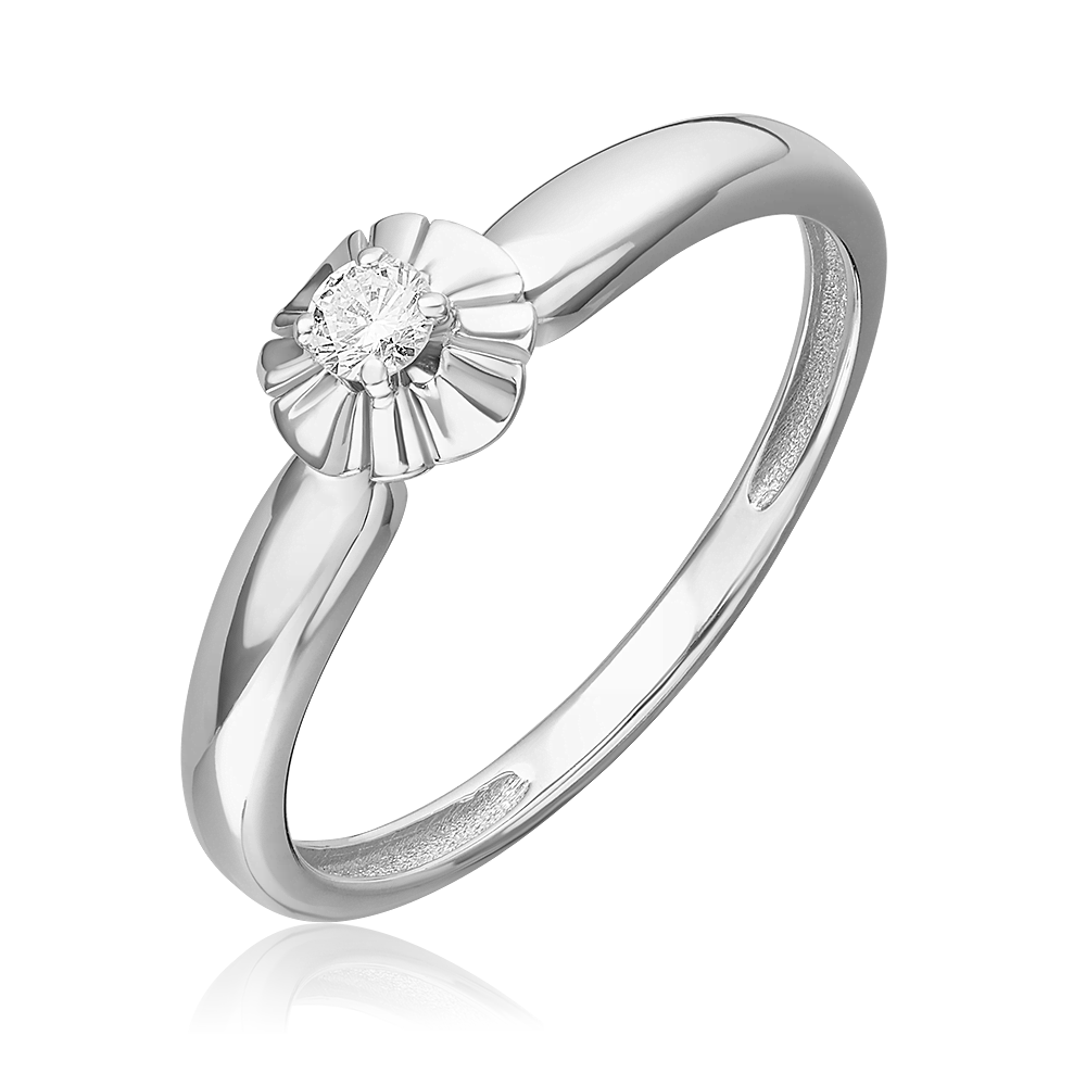 

Кольцо из золота р. 18 PLATINA jewelry 01-5799-00-101-1120, бриллиант, 01-5799-00-101-1120
