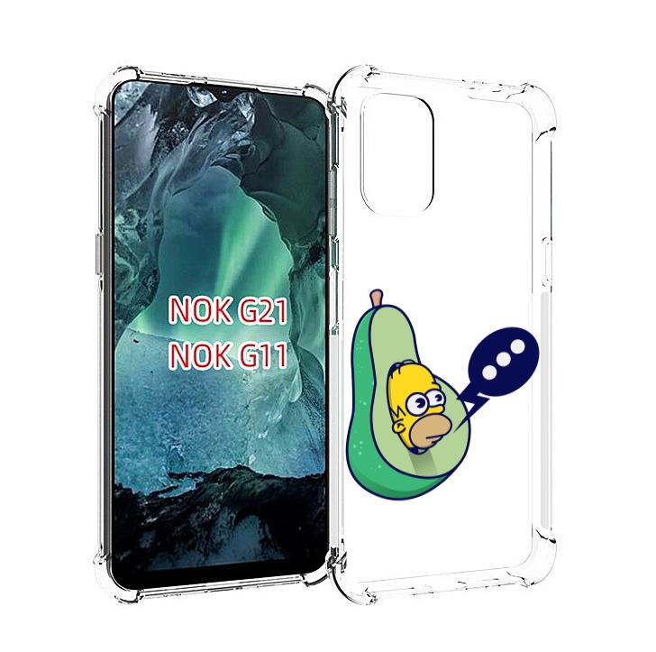 

Чехол Mypads Гомер-Авокадо Для Nokia G11/G21, Прозрачный, Tocco