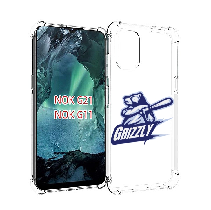 

Чехол Mypads Гризли Для Nokia G11/G21, Прозрачный, Tocco