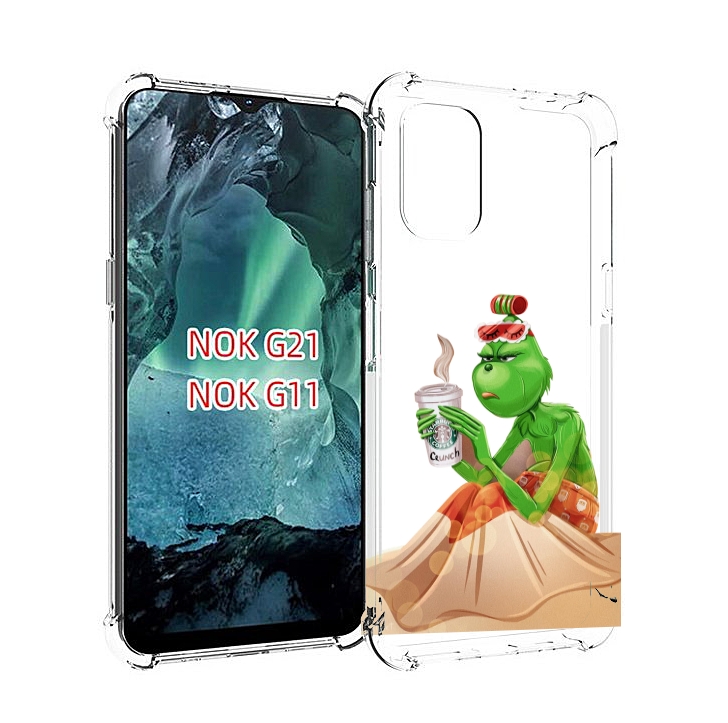 

Чехол Mypads Гринч-В-Платье Для Nokia G11/G21, Прозрачный, Tocco