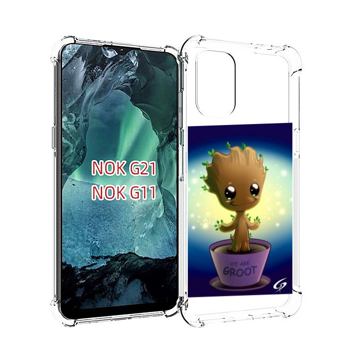 

Чехол Mypads Грут Для Nokia G11/G21, Прозрачный, Tocco