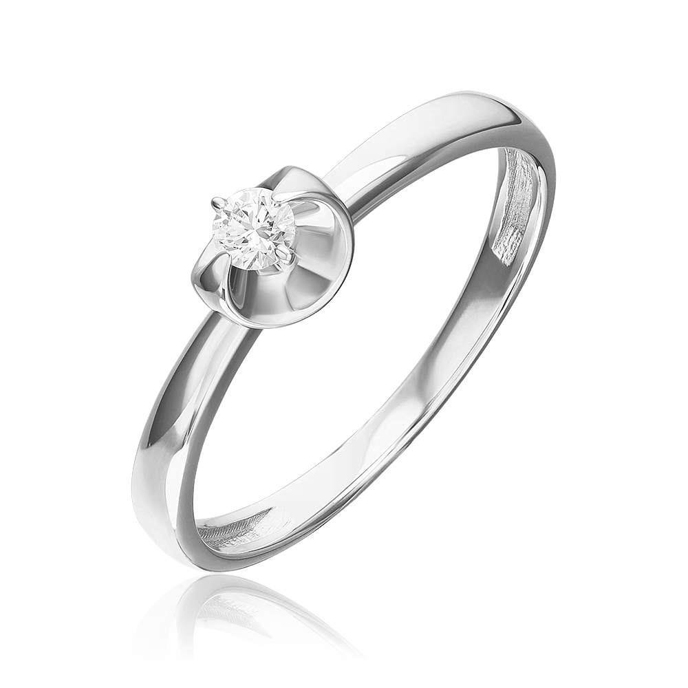 

Кольцо из золота р. 17 PLATINA jewelry 01-5809-00-101-1120, бриллиант, 01-5809-00-101-1120