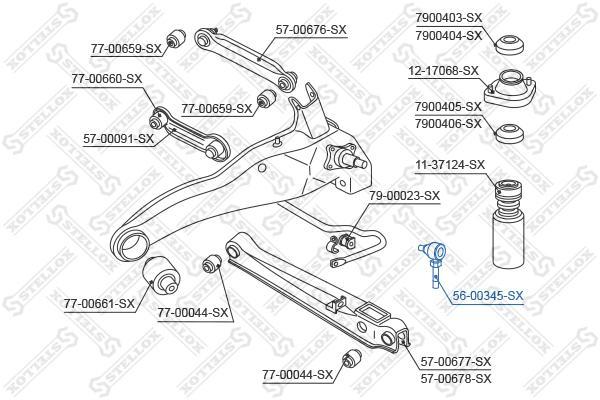 

Стойка стабилизатора STELLOX 56-00345-SX