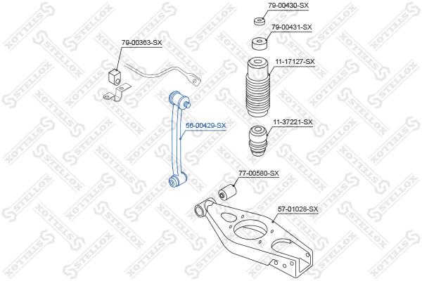 

Стойка стабилизатора STELLOX 56-00429-SX