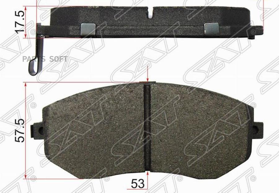 

Колодки тормозные перед SUBARU IMPREZA GR 07- FORESTER SH 07- SAT ST26296FG000
