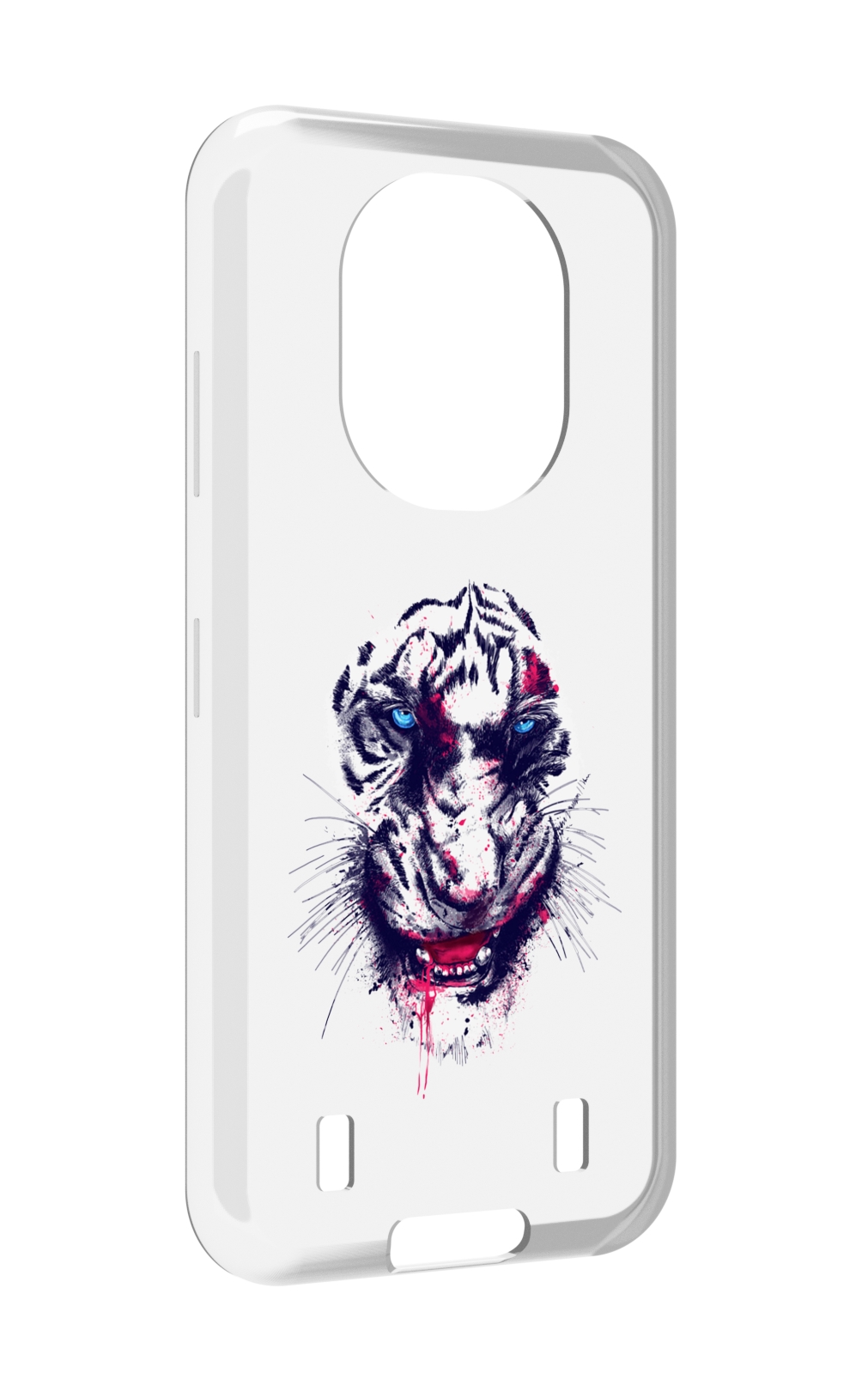 

Чехол MyPads безумный тигр для Oukitel WP16, Прозрачный, Tocco