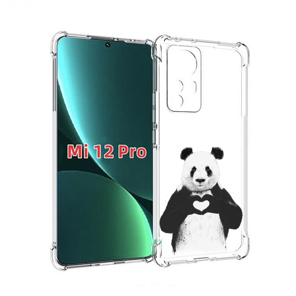 

Чехол MyPads Влюбленная панда для Xiaomi 12S Pro, Прозрачный, Tocco