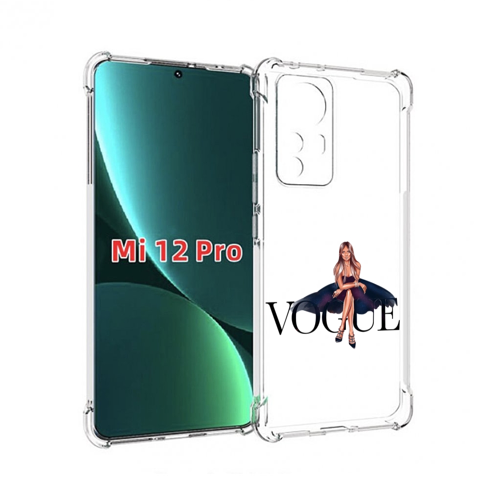 

Чехол MyPads Вог-девушка женский для Xiaomi 12S Pro, Прозрачный, Tocco