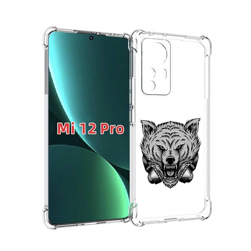 

Чехол MyPads Волк-в-наушниках мужской для Xiaomi 12S Pro, Прозрачный, Tocco