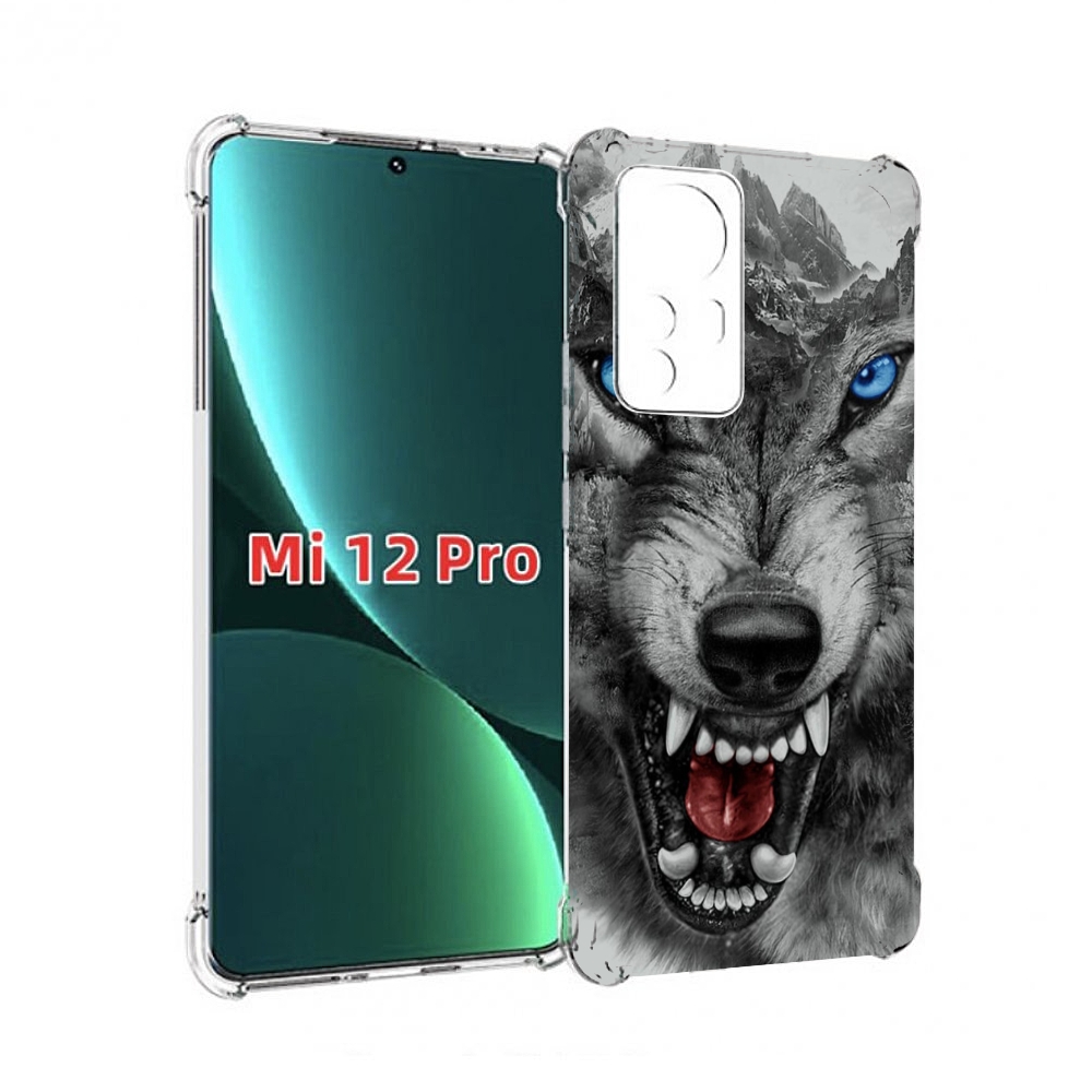 

Чехол MyPads Волк-частица мужской для Xiaomi 12S Pro, Прозрачный, Tocco