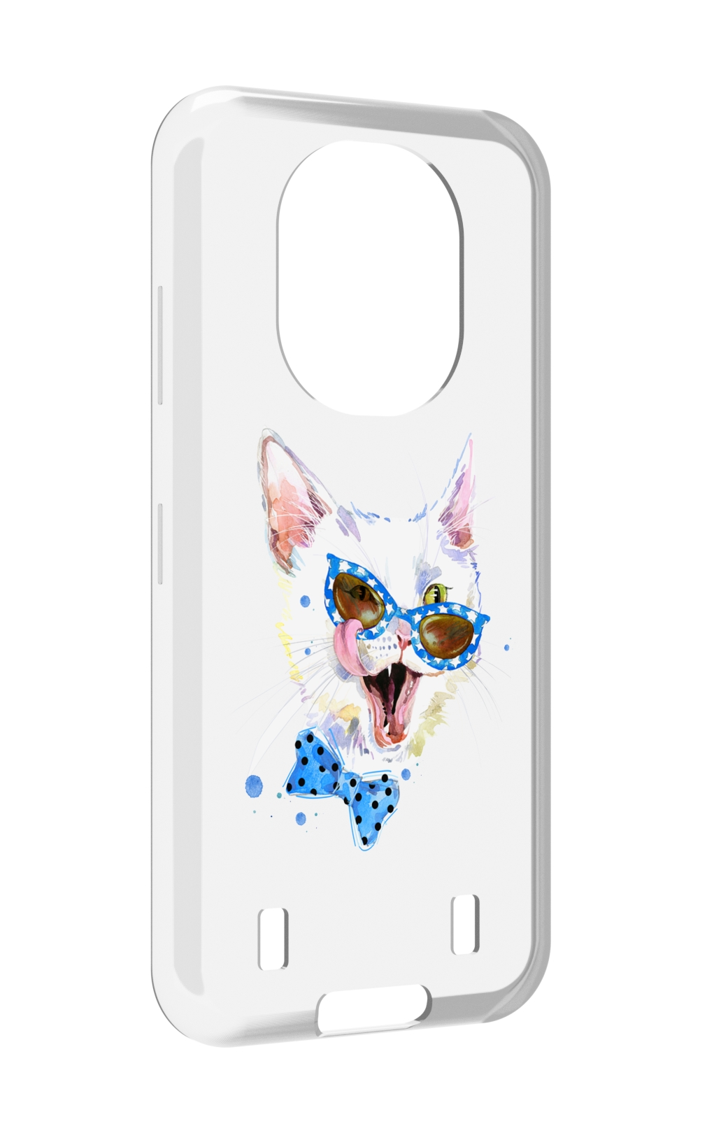 

Чехол MyPads белый кот для Oukitel WP16, Прозрачный, Tocco