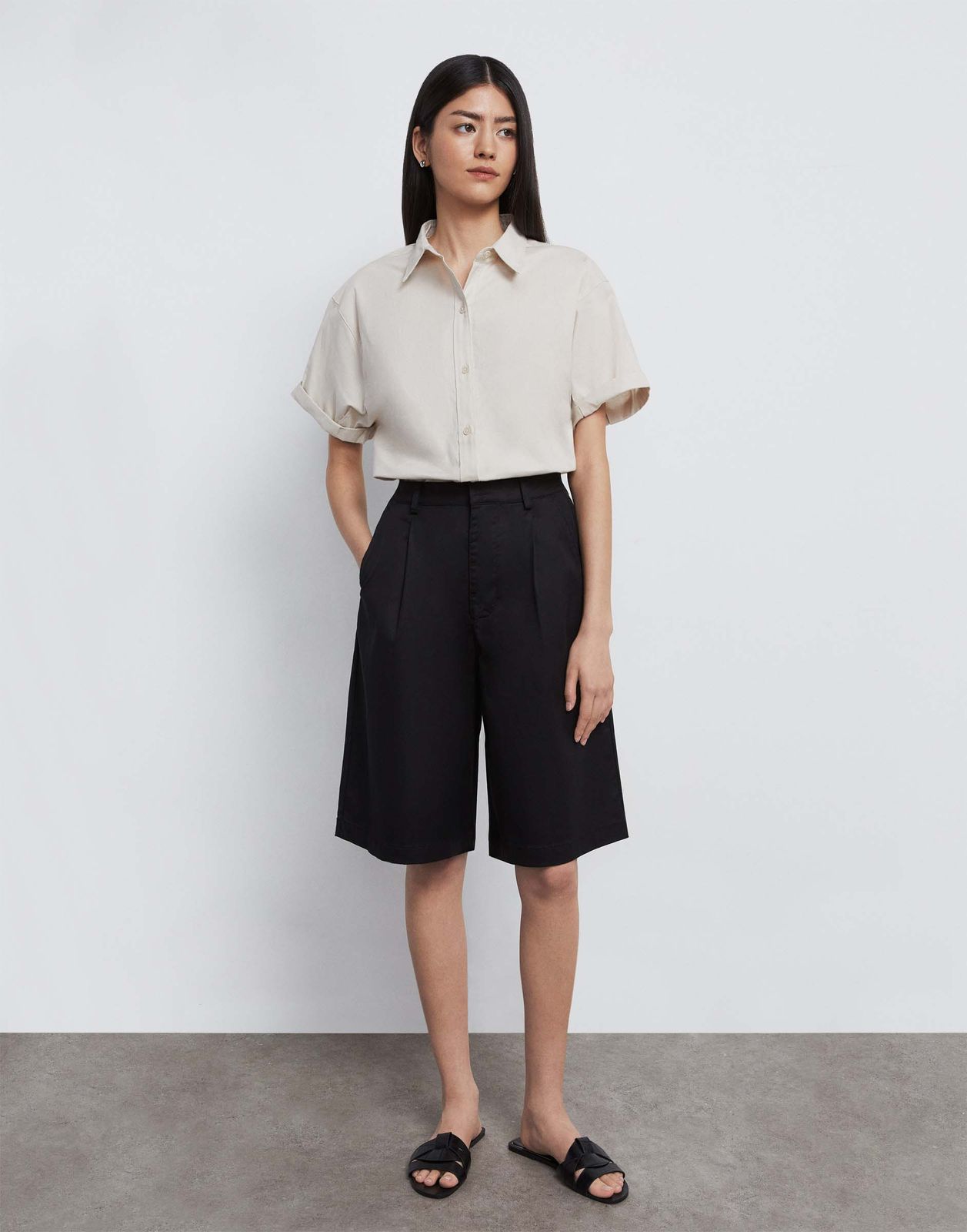 

Шорты женские Gloria Jeans GSH012090 черный L/170, GSH012090