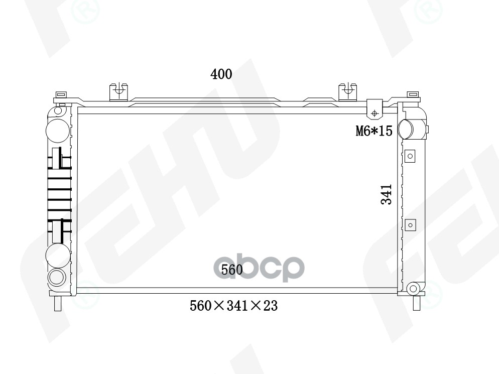 

FEHU Радиатор охлаждения сборный VAZ 2190 Granta 15- тип KDAC