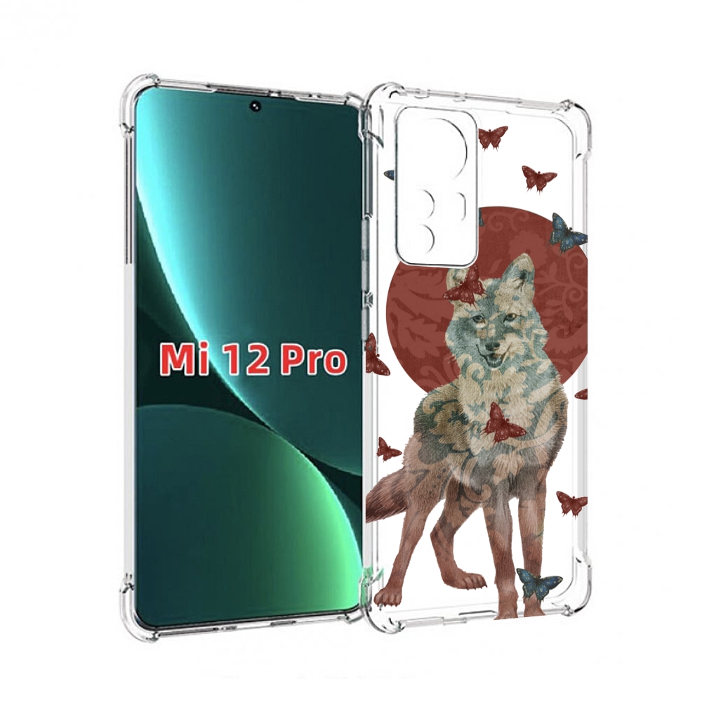 

Чехол MyPads Волчица с бабочками для Xiaomi 12S Pro, Прозрачный, Tocco