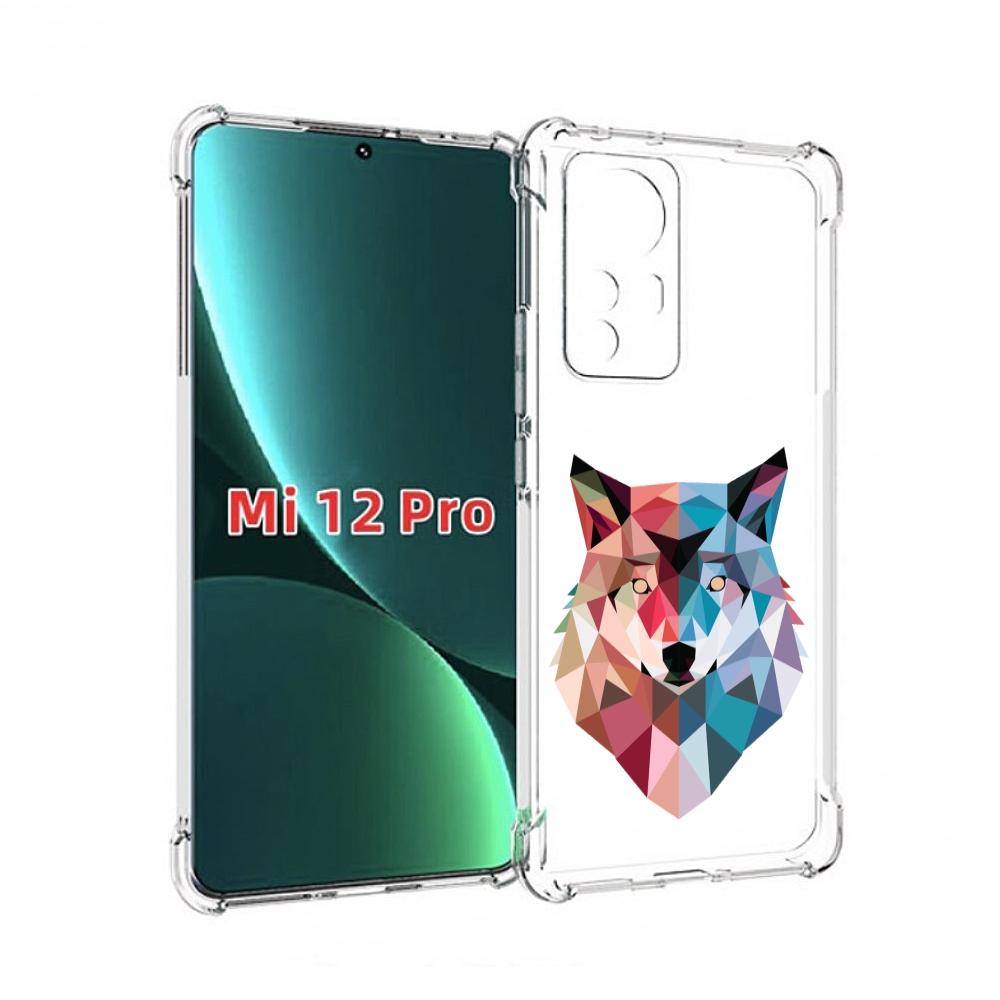 

Чехол MyPads Геометрический-волк для Xiaomi 12S Pro, Прозрачный, Tocco
