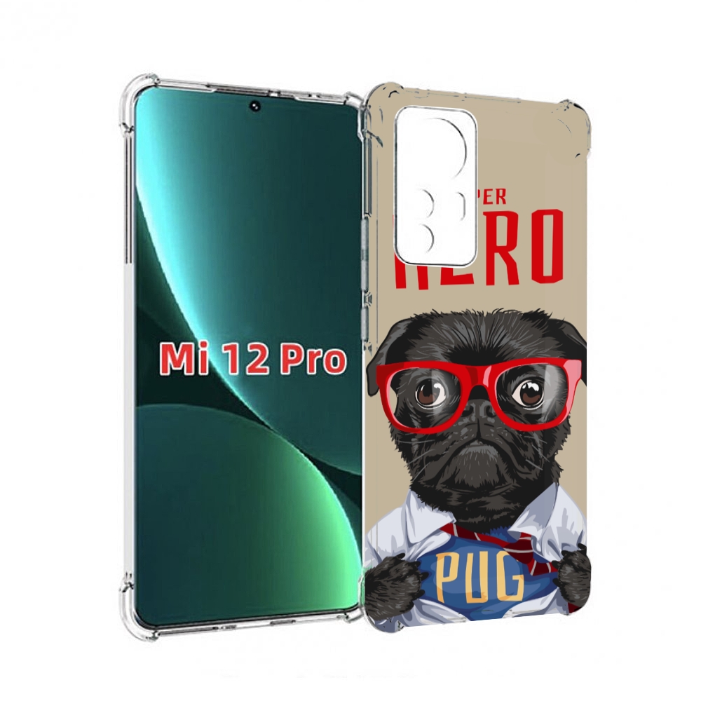 

Чехол MyPads Герой-PUG для Xiaomi 12S Pro, Прозрачный, Tocco