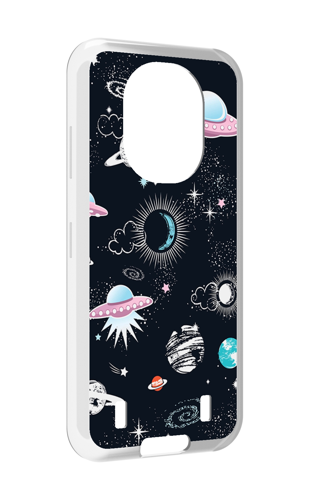 

Чехол MyPads космос-мини-картинки для Oukitel WP16, Прозрачный, Tocco