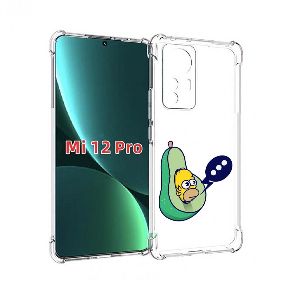 

Чехол MyPads Гомер-авокадо для Xiaomi 12S Pro, Прозрачный, Tocco