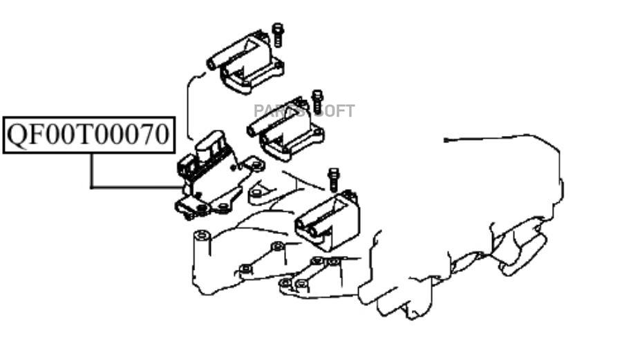 Qf00t00070 модуль Зажигания! Mitsubishi Pajero/Pajero Sport 90-09 QUATTRO FRENI арт. QF00T