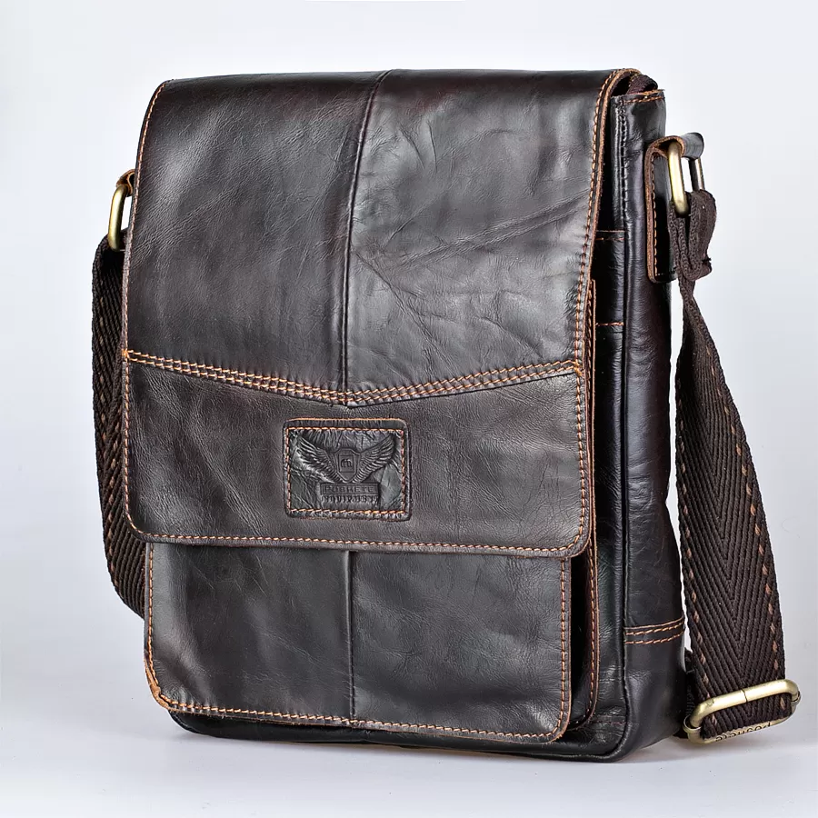 Сумка планшет мужская Poshete 3681512, коричневый