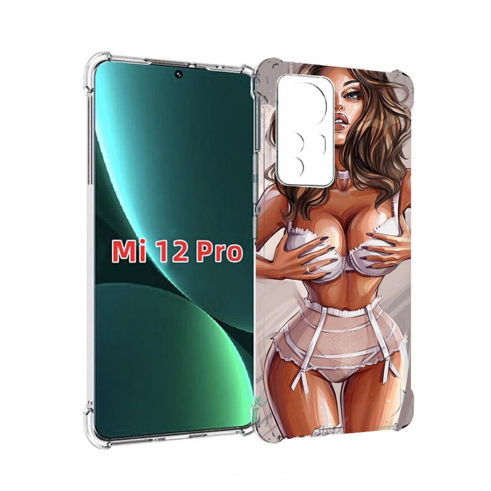 

Чехол MyPads Девушка-в-кружевном для Xiaomi 12S Pro, Прозрачный, Tocco