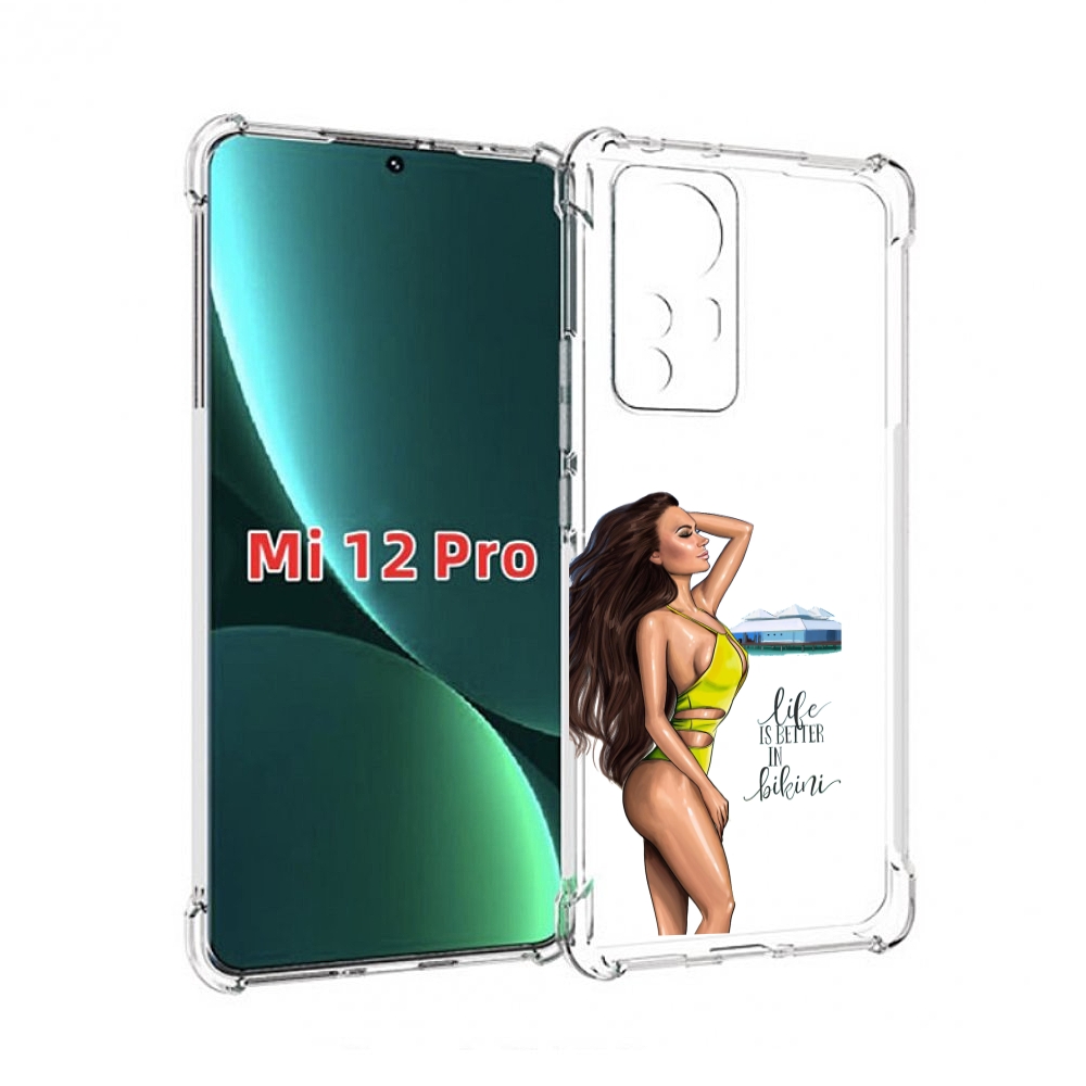 

Чехол MyPads Девушка-в-купальнике для Xiaomi 12S Pro, Прозрачный, Tocco