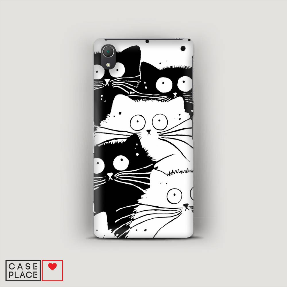 

Пластиковый чехол "Коты черно-белые" на Sony Xperia Z2