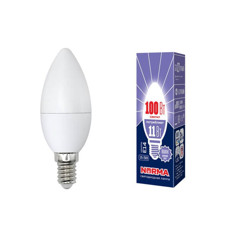 

Лампа светодиодная E14 11W 6500K матовая LED-C37-11W/DW/E14/FR/NR UL-00003810