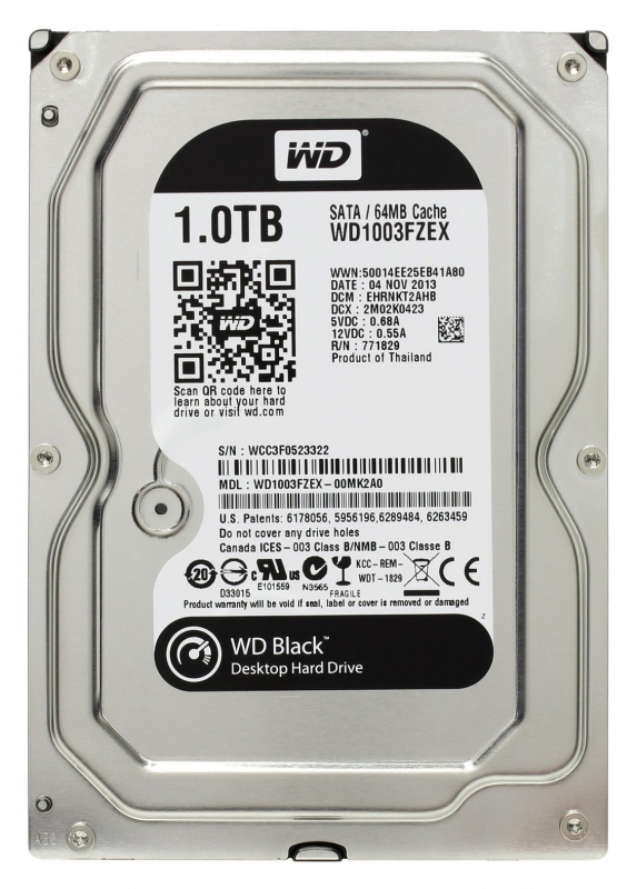 

Жесткий диск Western Digital WD1003FZEX 1Tb SATAIII 3,5" HDD, WD1003FZEX
