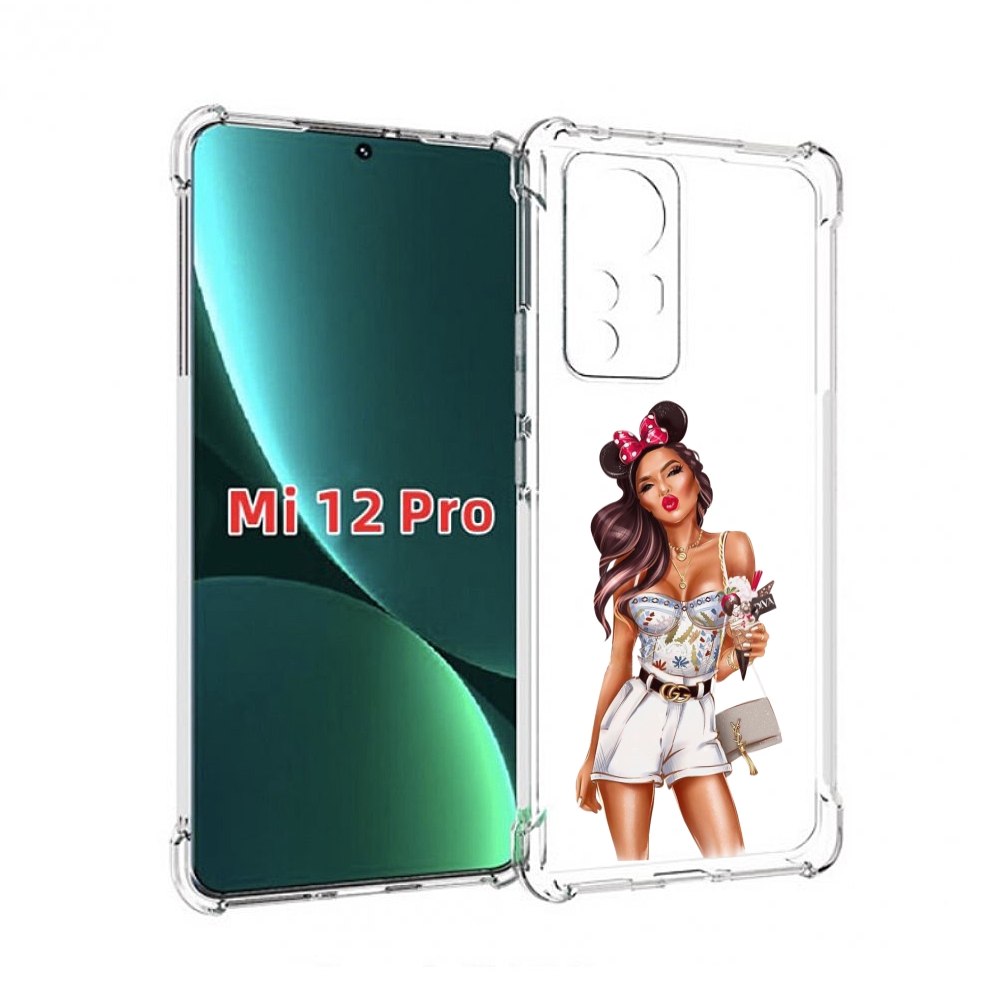 Чехол MyPads Девушка-микки для Xiaomi 12S Pro