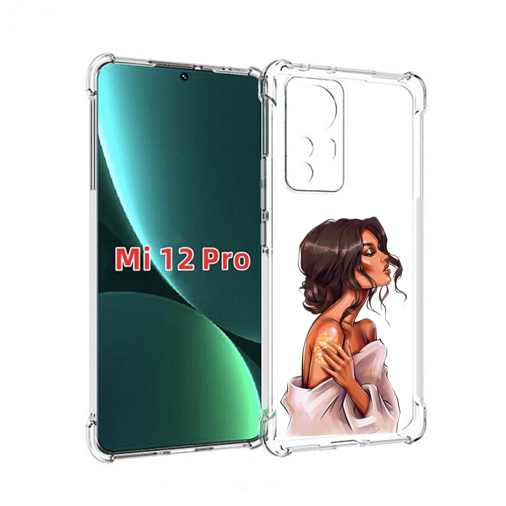 

Чехол MyPads Девушка-нежная женский для Xiaomi 12S Pro, Прозрачный, Tocco