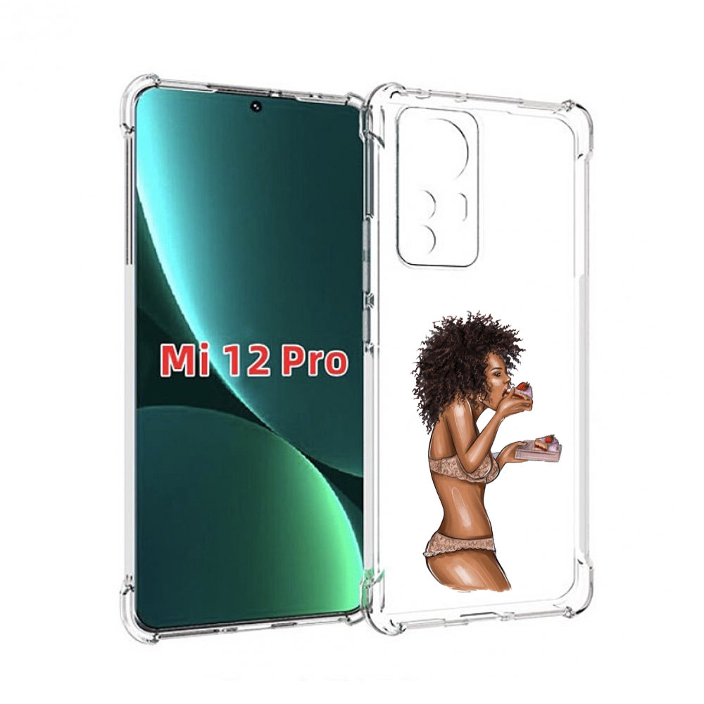 

Чехол MyPads Девушка-с-пирожными женский для Xiaomi 12S Pro, Прозрачный, Tocco