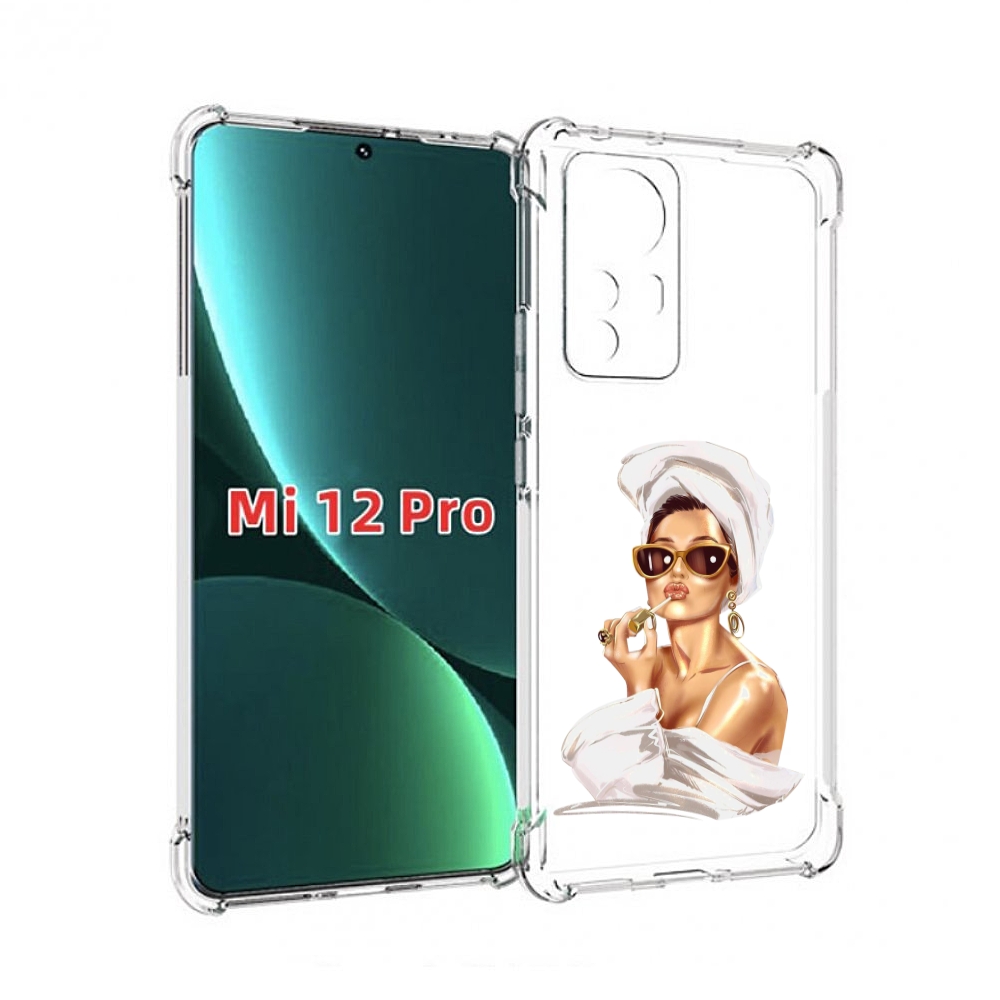 

Чехол MyPads Девушка-утром женский для Xiaomi 12S Pro, Прозрачный, Tocco