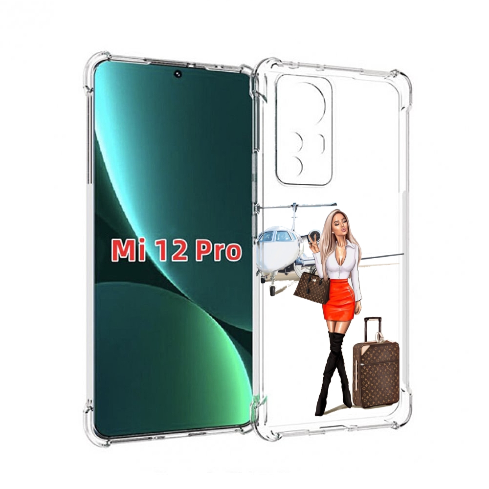 

Чехол MyPads Деловая-девушка женский для Xiaomi 12S Pro, Прозрачный, Tocco
