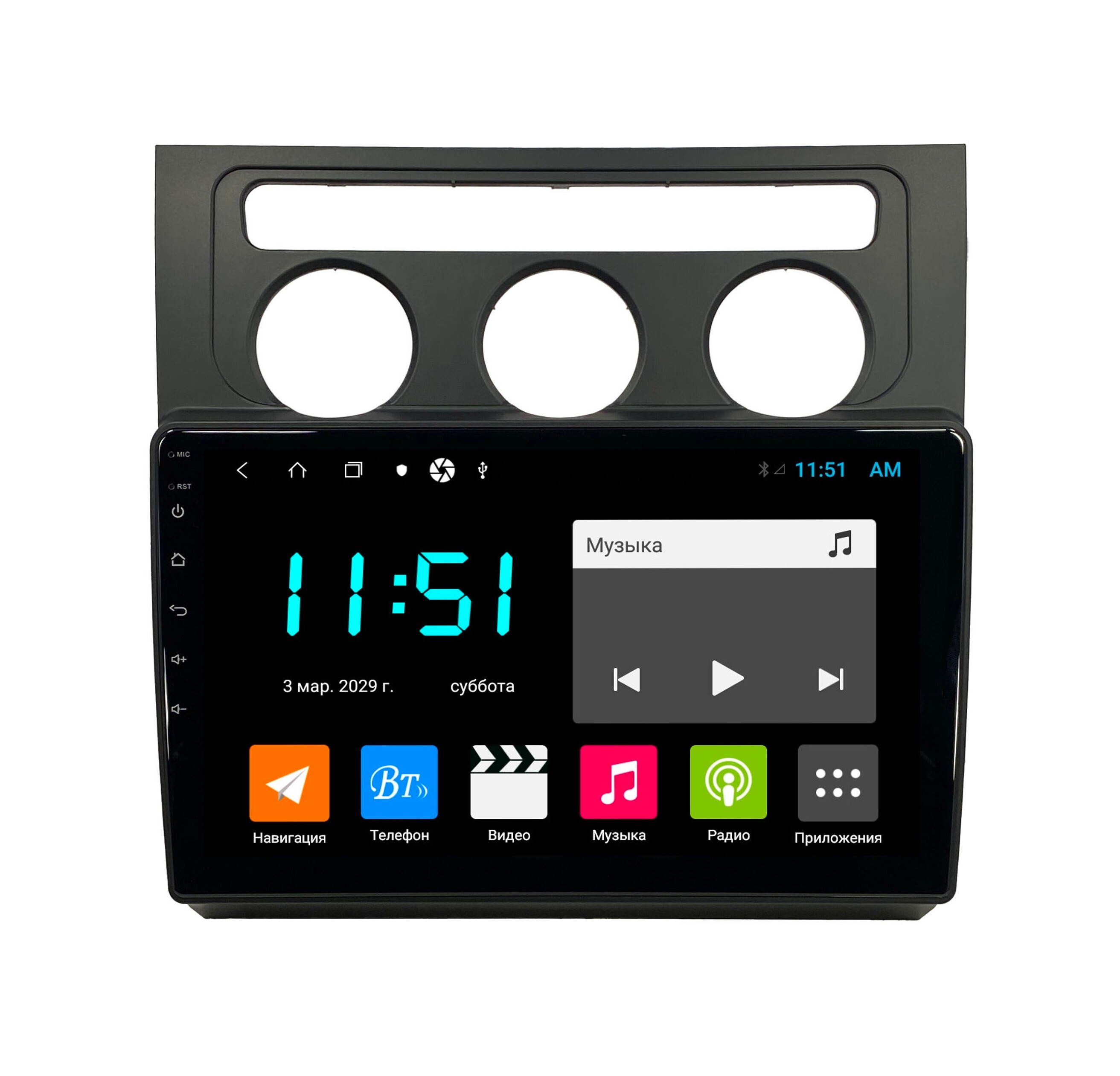 Штатная автомагнитола Zenith Volksvagen Touran 1 2003-2010 Android 12 464GB 3361500₽