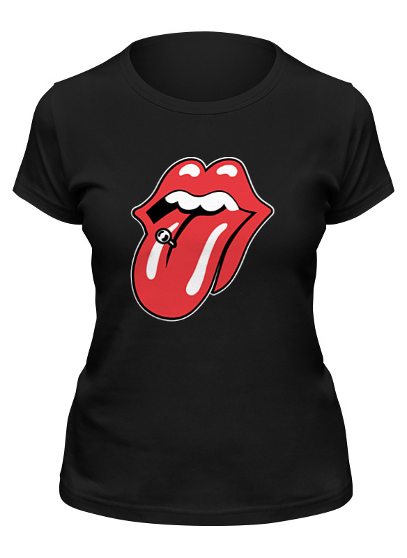 

Футболка женская Printio The rolling stones черная 2XL, Черный, The rolling stones